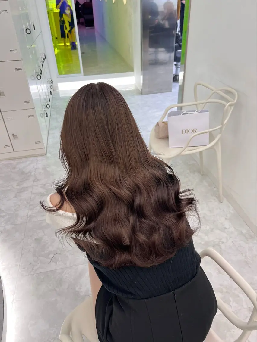 ロング カラー 🤍透明感·ツヤ感 カラー/mai‎🤍のヘアスタイル