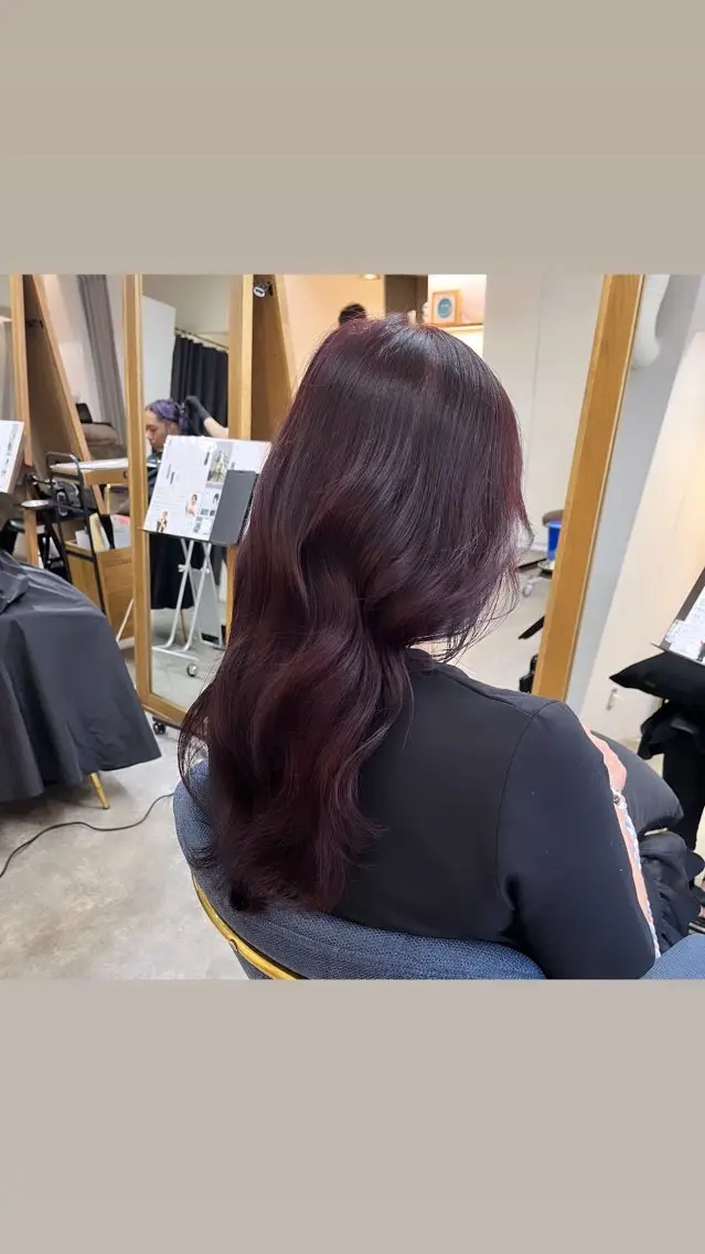 ロング カラー ブリーチ ダブルカラー ブリーチなしカラー 韓国ヘア/ 髪質改善特化谷名勇輝のヘアスタイル