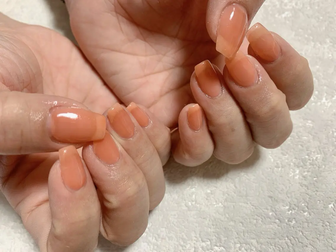 ネイル ジェルネイル 韓国ネイル メンズネイル ワンカラーネイル パラジェル kiki nail たまプラーザのネイルデザイン