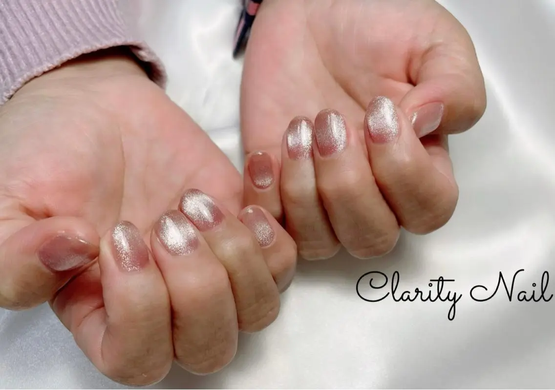 ネイル マグネットネイル ワンカラーネイル ハンドネイル Clarity Nailのネイルデザイン
