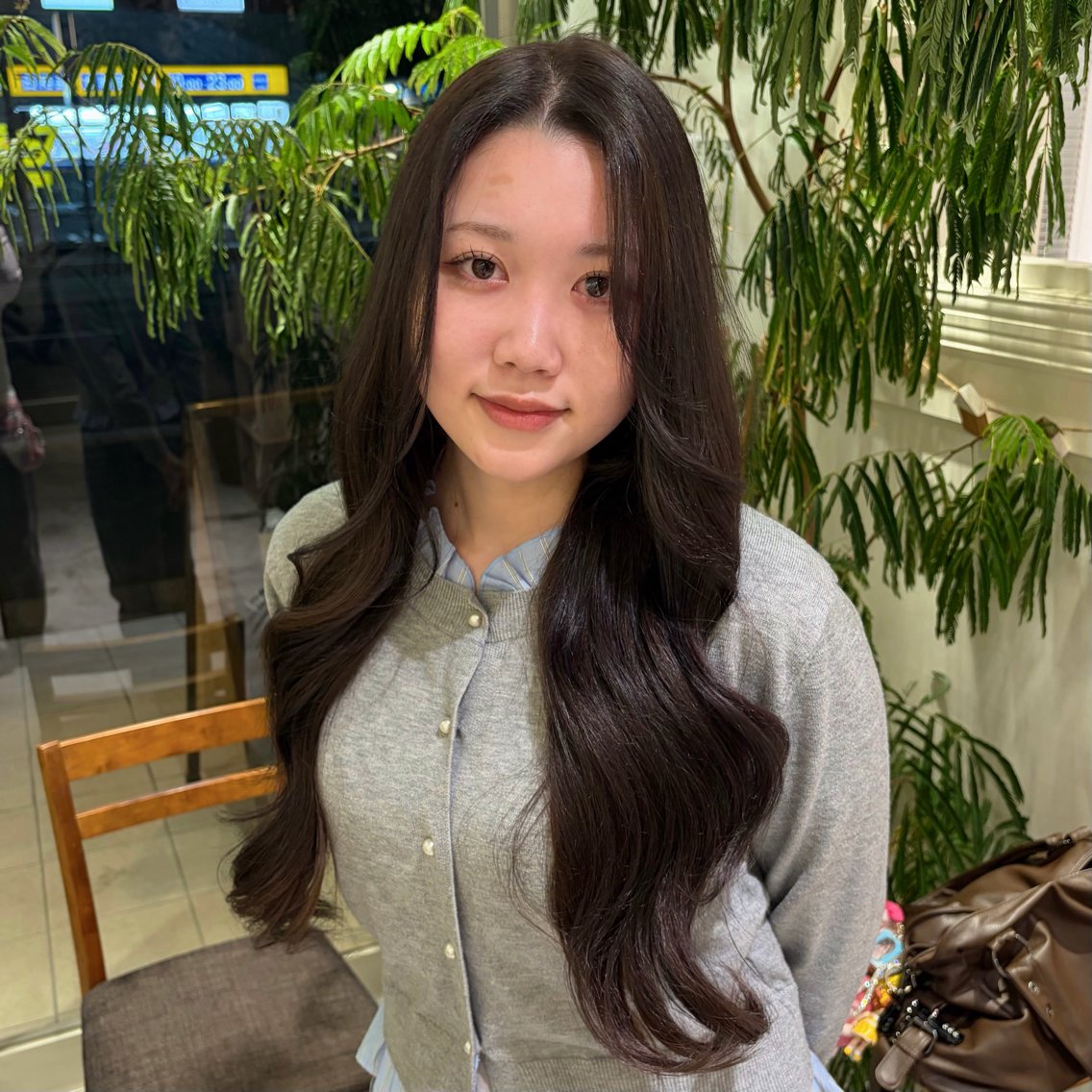 ロング ヘアカラー えんどう ゆめはのヘアスタイル
