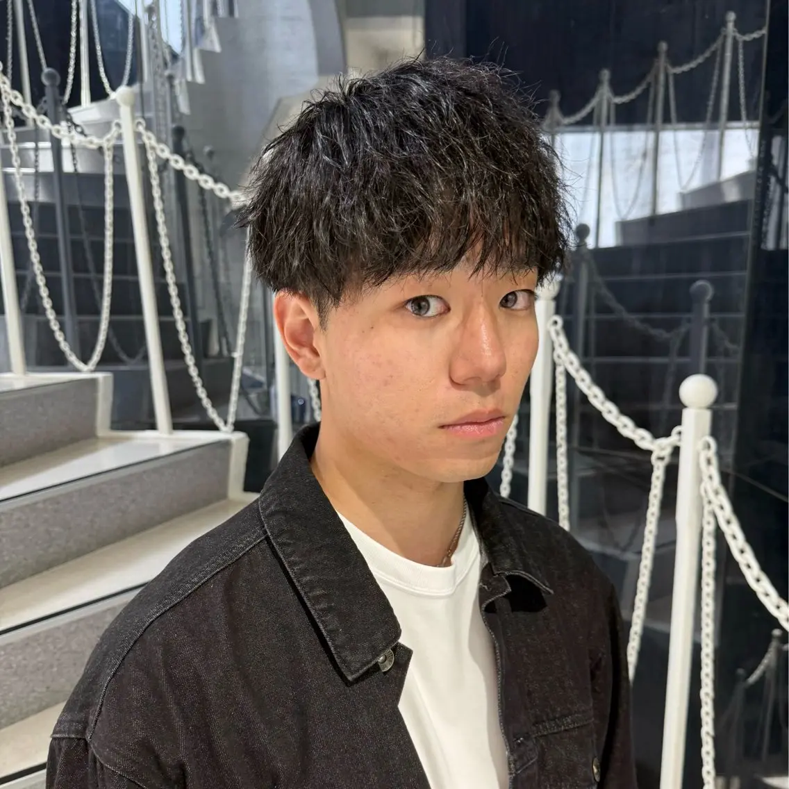 ショート パーマ メンズ マッシュ ショートヘア カット パーマ トリートメント 【Zina札幌大通】 店長　福間 和也のヘアスタイル