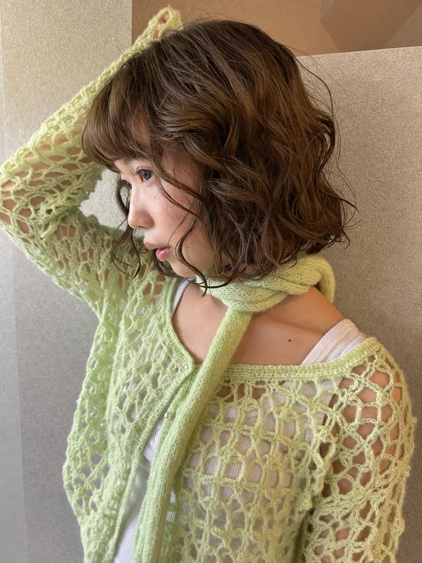 カット+似合わせパーマ+ケアトリートメントの写真
