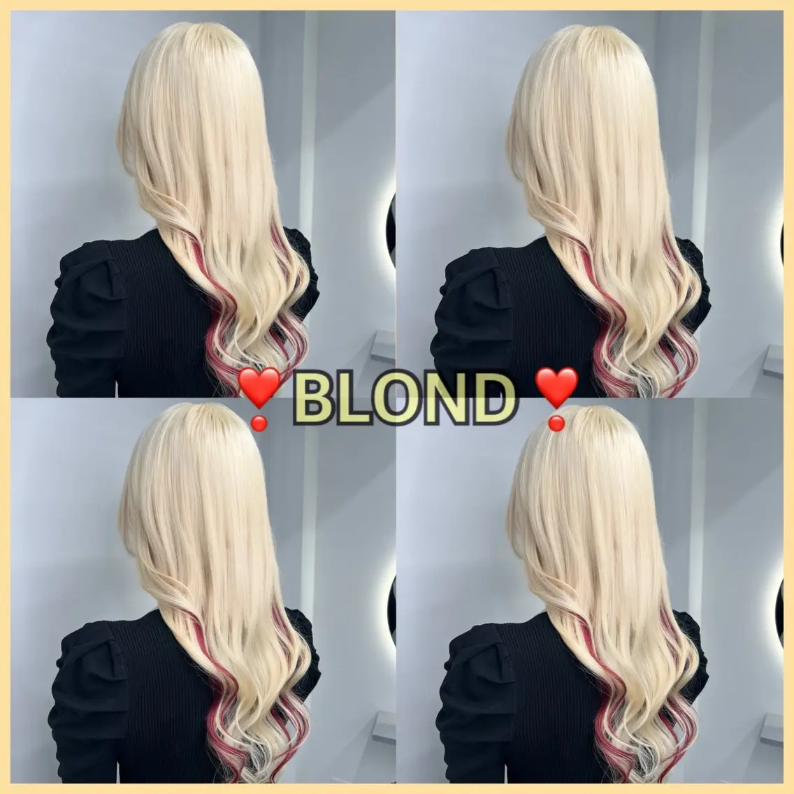 ロング カラー シールエクステ ブロンド エクステ 🦋エクステ🦋 TOMOKAのヘアスタイル