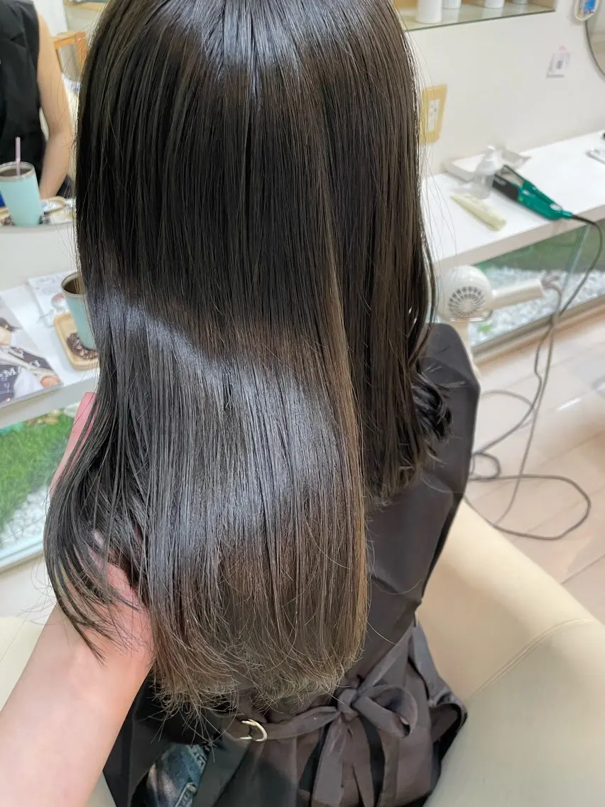 前髪カット+カラー+トリートメントの写真