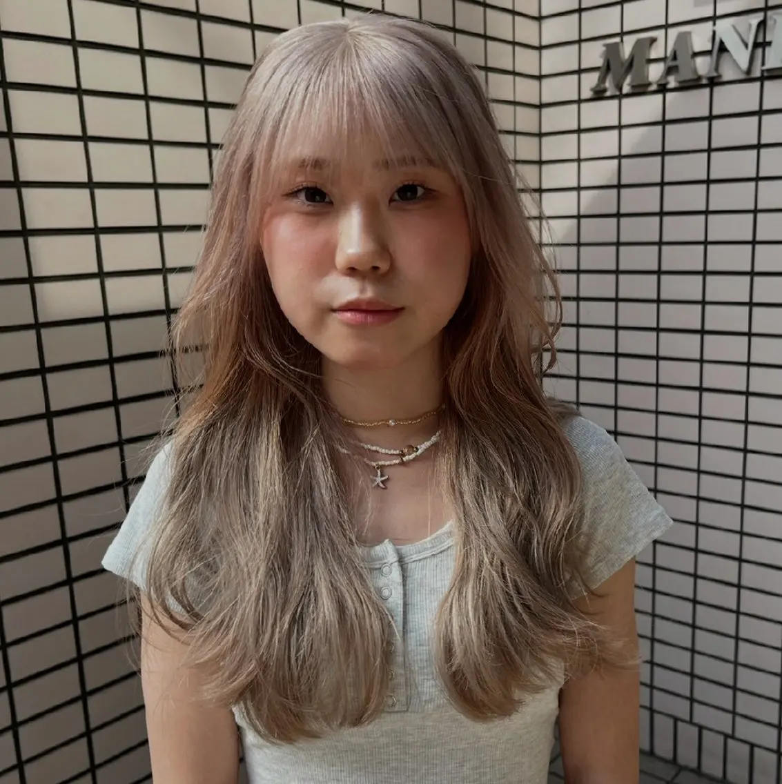 ブリーチ矯正美髪矯正 ✨オオエタクミのヘアスタイル
