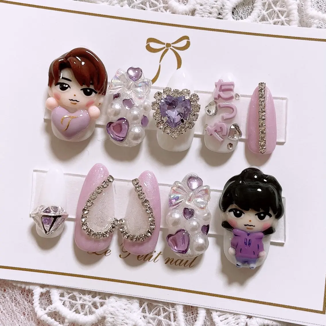 ネイル ハンドネイル 大分市推し活ネイル 🎀ライブ・現場前にのネイルデザイン