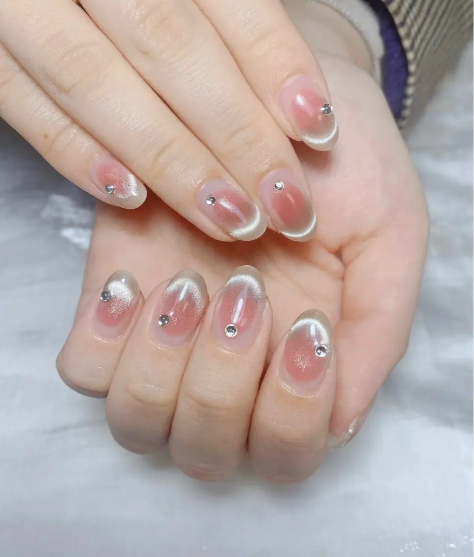 ネイル アートネイル フレンチネイル ジェルネイル グラデーション 韓国ネイル Nail Salon kihi大塚店のネイルデザイン