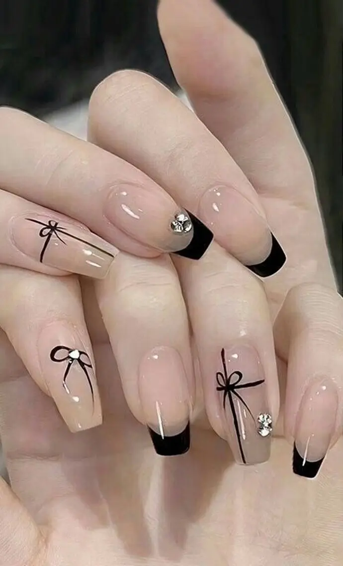 ネイル 長さ出し フレンチネイル グラデーション 卒業式 マグネットネイル MIHANA NAILのネイルデザイン