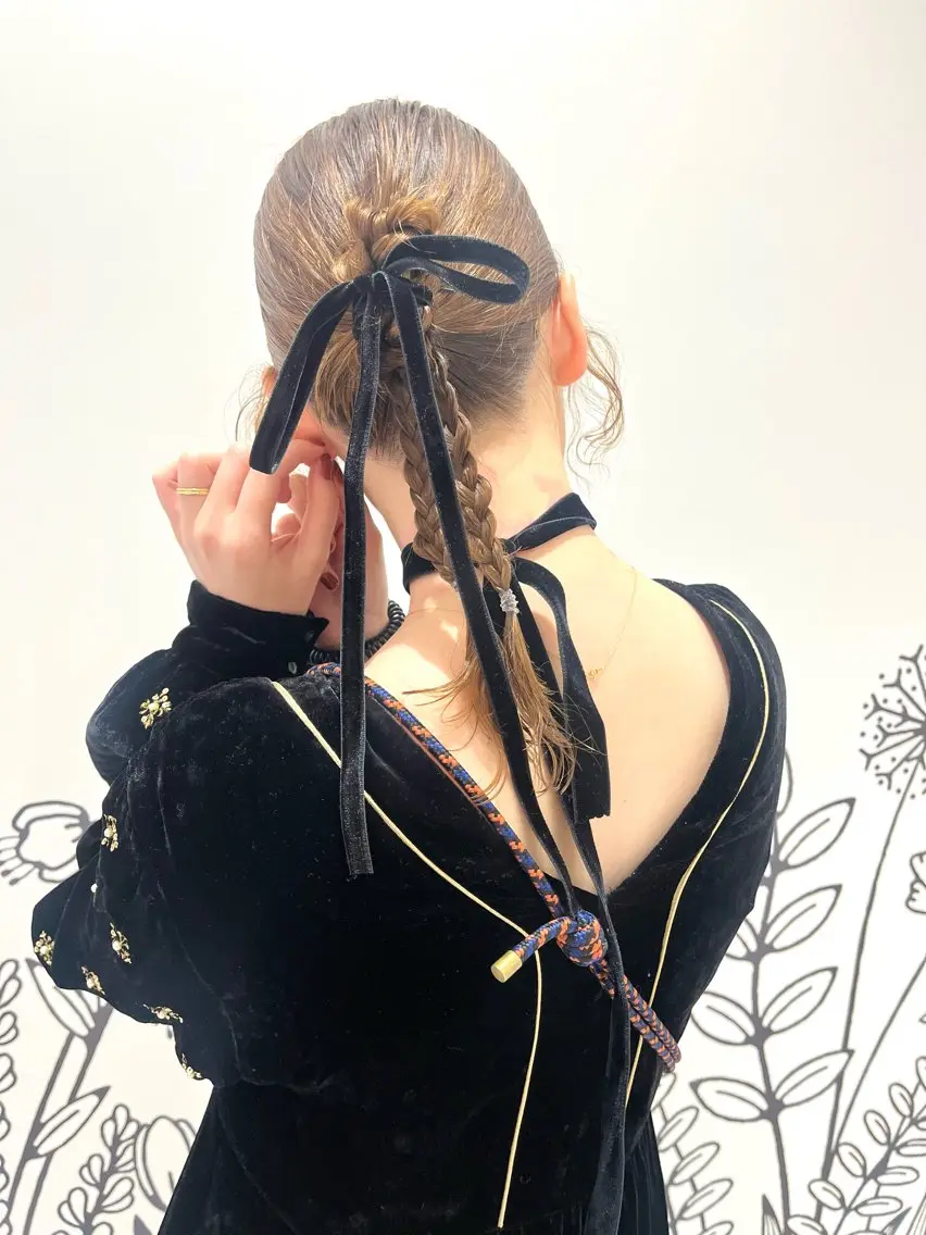 セミロング ヘアアレンジ ヘアセット 🌷ボブ/髪質改善 ストレートのヘアスタイル