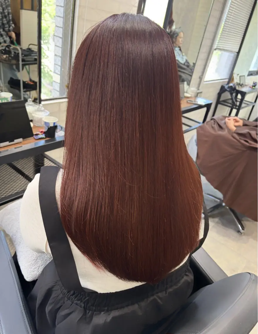 ロング カラー ヘアアレンジ カット ヘアカラー トリートメント kei🤎ベージュ /透明感カラー/博多のヘアスタイル