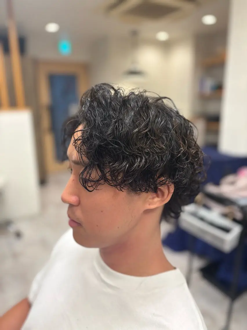 パーマ メンズ メンズサロン リョウタのヘアスタイル