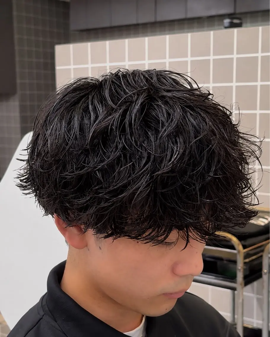 パーマ メンズ カット パーマ 【横浜1似合わせ 職人】昇陽のヘアスタイル