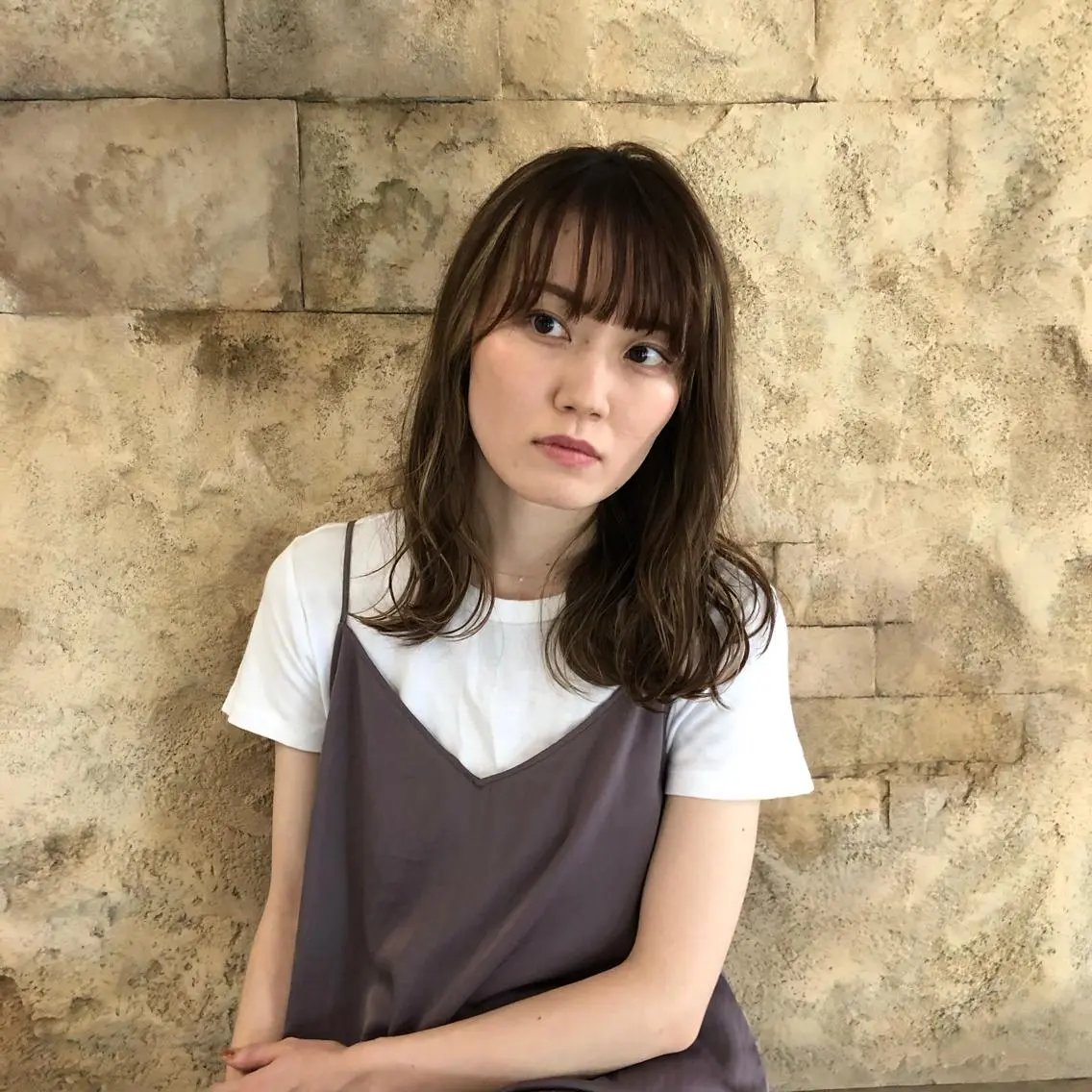 セミロング 韓国🇰🇷ボブ✂︎ レイヤー✂︎三吉明人のヘアスタイル