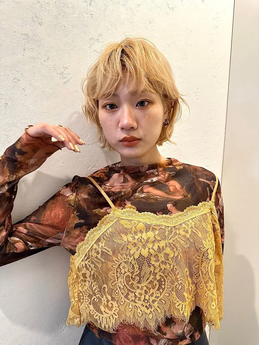ショート ショートヘア ヘアカラー トリートメント ヘッドスパ 縮毛矯正/レイヤー taiga🐯のヘアスタイル