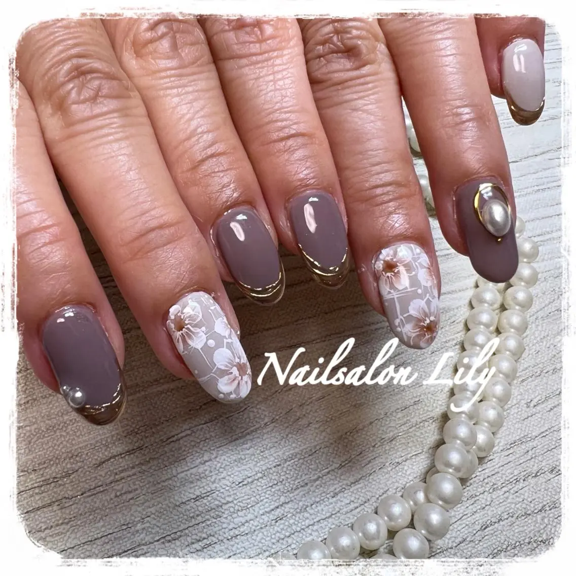 ネイル ハンドネイル Lily*nail 🌻Mii🌻のネイルデザイン