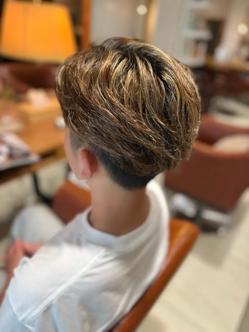 ショート カラー パーマ カット ヘアカラー 川口 カワグチのヘアスタイル