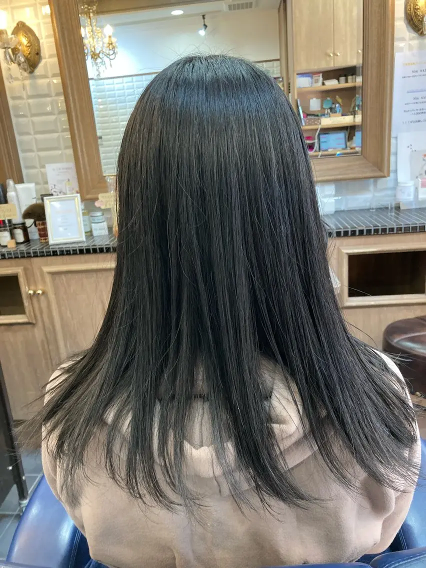 ロング 髪質改善 トリートメント クリスマス ルピナス中田店長 山口大地のヘアスタイル