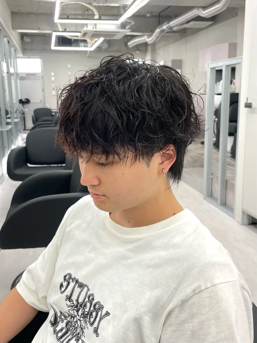 パーマ メンズ メンズパーマ カット パーマ 福永速人 /メンズパーマのヘアスタイル