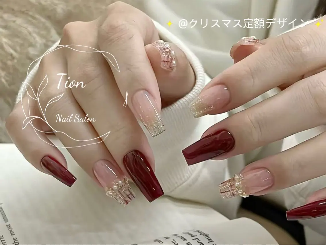 ネイル チークネイル 長さ出し フットネイル フレンチネイル ジェルネイル Nailsalon Tion　川崎店のネイルデザイン