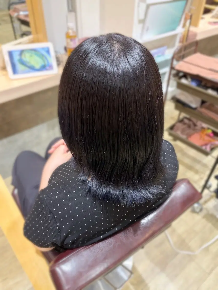 ミディアム カラー ブルーカラー ブルーラベンダー ラベンダーカラー ヘアカラー kaede🐑🌟 CIEL四条河原町のヘアスタイル