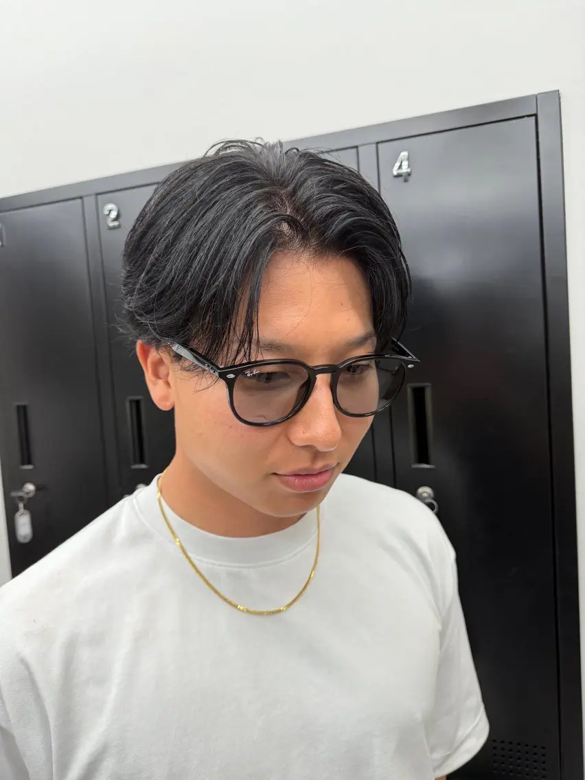 メンズ センターパート カット 【Men's Lapis横浜】翔太のヘアスタイル