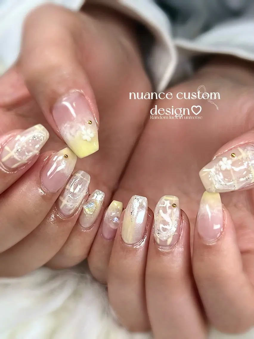 ネイル 持ち込み Bianca大名店 yonekuraのネイルデザイン