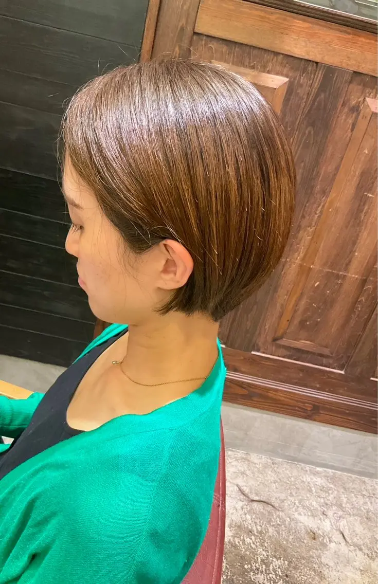 ショート カラー ショートボブ ベージュカラー ボブ ショートヘア 髙橋紋菜🍏 イオンモール名取2階のヘアスタイル