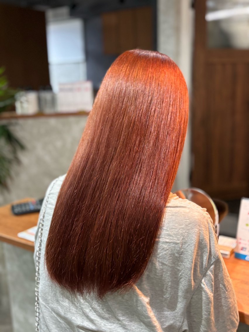 ロング ヘアカラー トリートメント 髪質改善/縮毛矯正✨ 小宮拓海のヘアスタイル