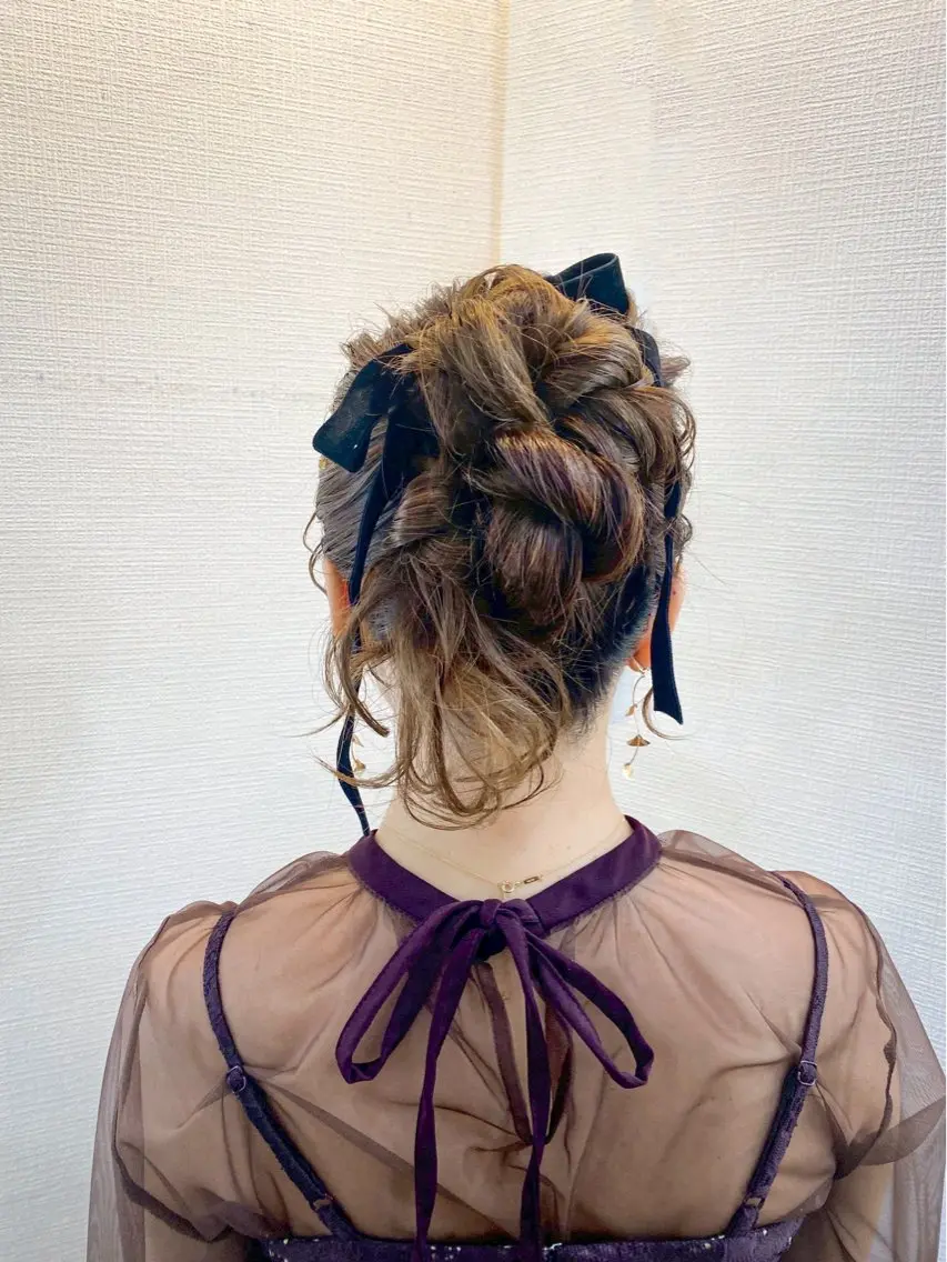 ヘアアレンジ ヘアセット hair make もりした ゆうのヘアスタイル