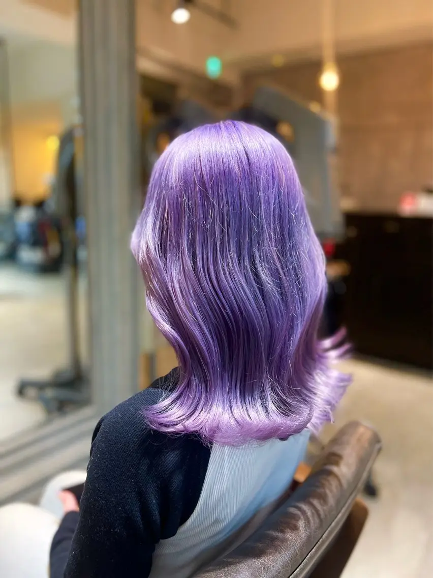 ミディアム カラー ヘアアレンジ ヘアカラー トリートメント ヘアセット 🌈インナーカラー ‘ショウマ’🌈のヘアスタイル