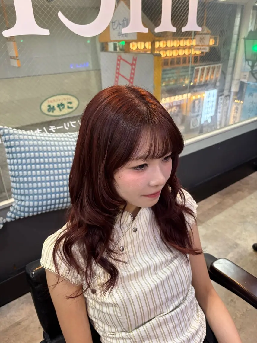 カラー いのうえ はるかのヘアスタイル