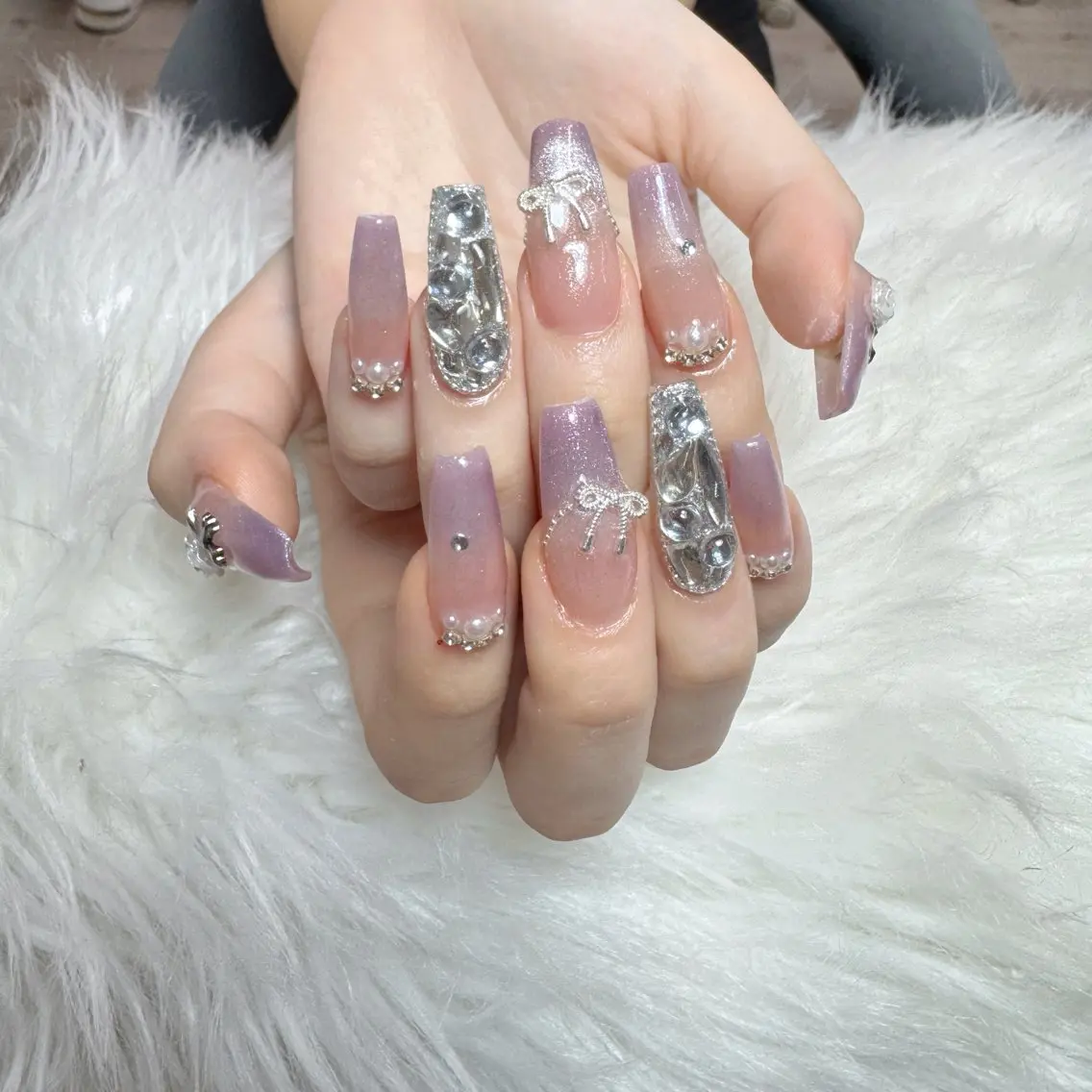 ネイル ハンドネイル 🎀nana🫧 ワンホンネイル🎀のネイルデザイン