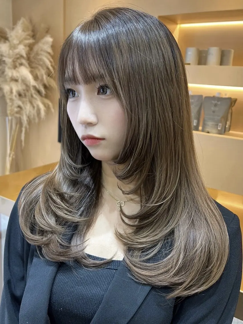 セミロング カット ヘアカラー トリートメント ヘッドスパ ヘアセット 🫧ハッシュレイヤー ×髪質改善🫧清野のヘアスタイル
