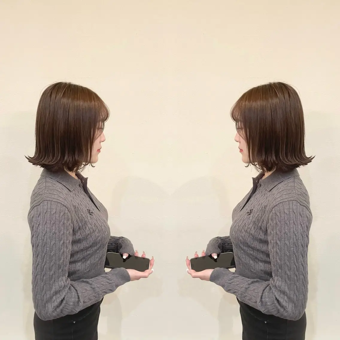ショート ボブ 外ハネヘア VERDA KENのヘアスタイル