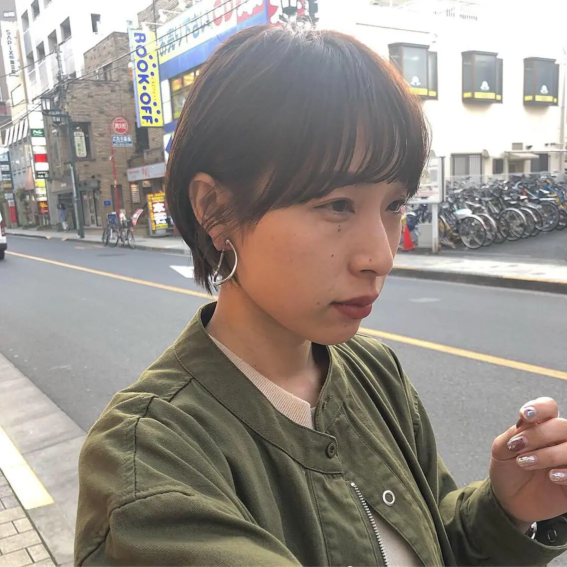 ショート カラー 奥秋 理紗　sai xのヘアスタイル