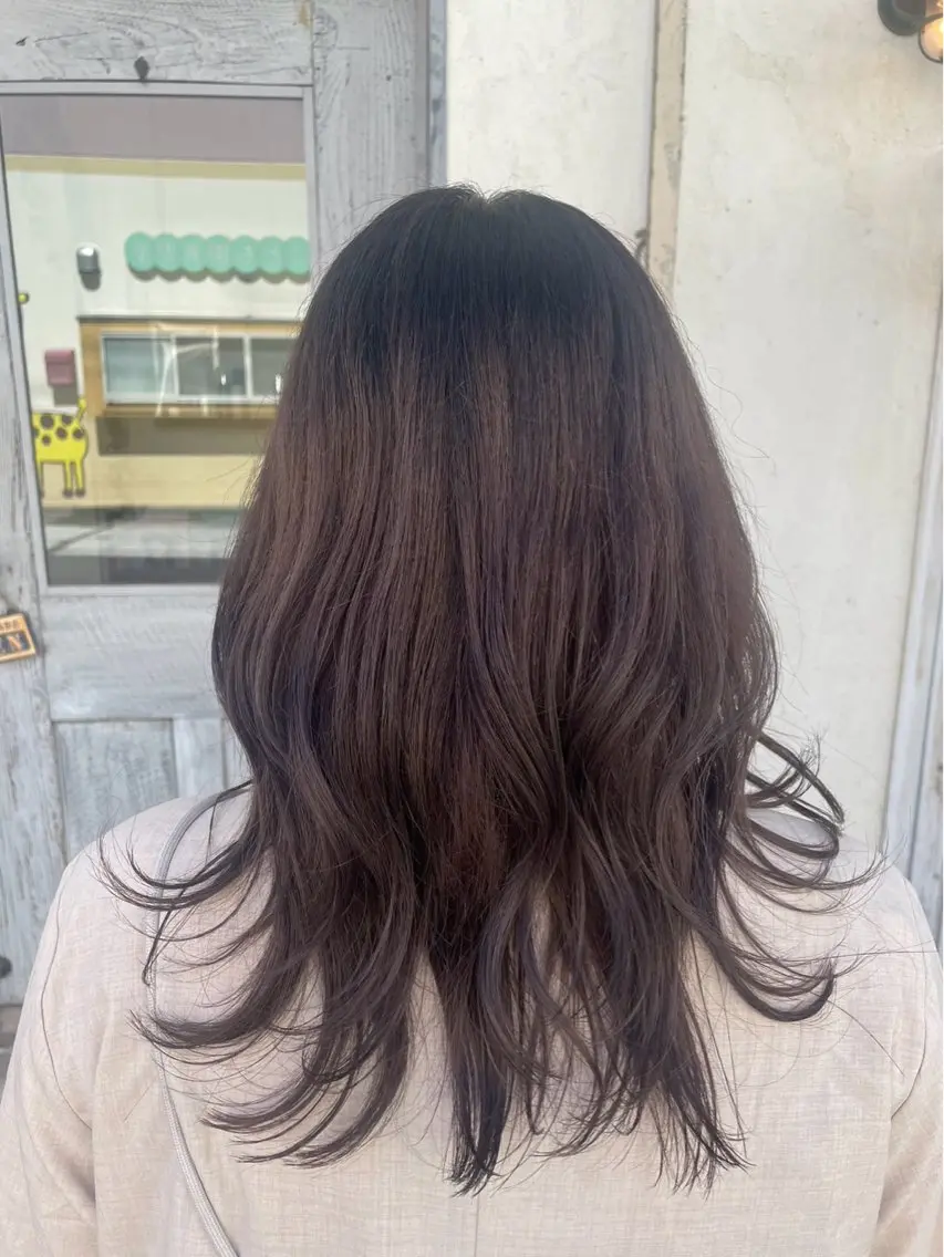 セミロング カラー グレージュ S-TAGE Anna.Hのヘアスタイル
