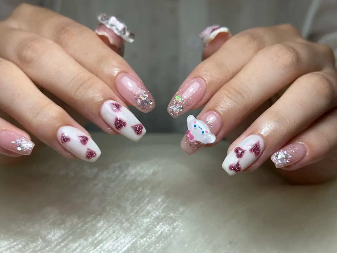ネイル フレンチネイル グラデーション 韓国ネイル マグネットネイル シンプルネイル CoMo Nailのネイルデザイン