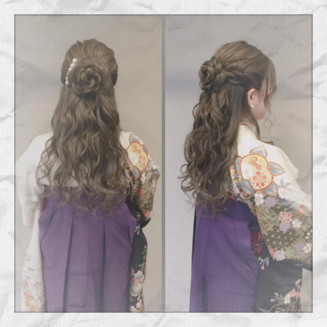 ロング ヘアアレンジ 卒業式のヘアスタイル 着付け ヘアセット/着付け 𓇼 まつもと𓇼のその他イメージ