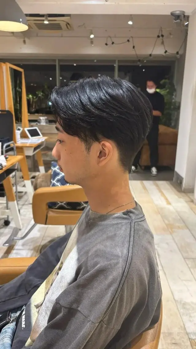 ショート メンズ カット 縮毛矯正 EARTH三鷹 KOKOROのヘアスタイル