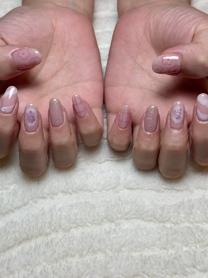 ネイル ハンドネイル 🧺mu ; u ｜ご予約はﾘｸｴｽﾄのネイルデザイン