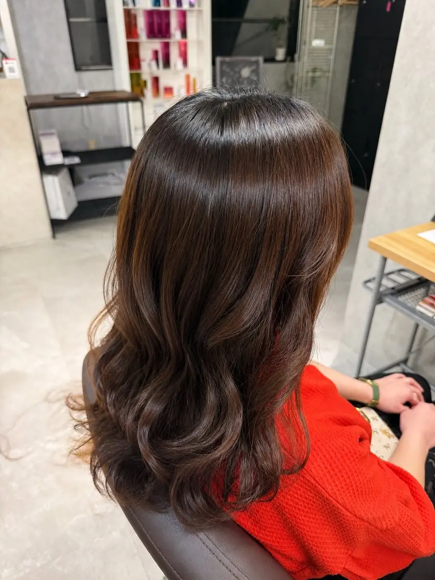 ロング ロングレイヤー 韓国風ヘア レイヤーカット ロング Dico💫 こーうんのヘアスタイル