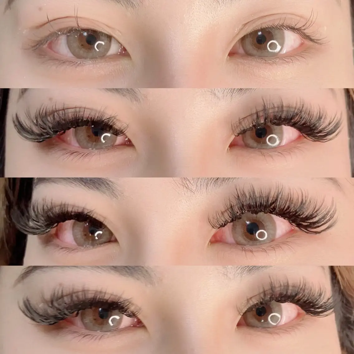 マツエク・マツパ 付け放題 目尻長め ボリュームラッシュ linda lashesのマツエク・マツパデザイン
