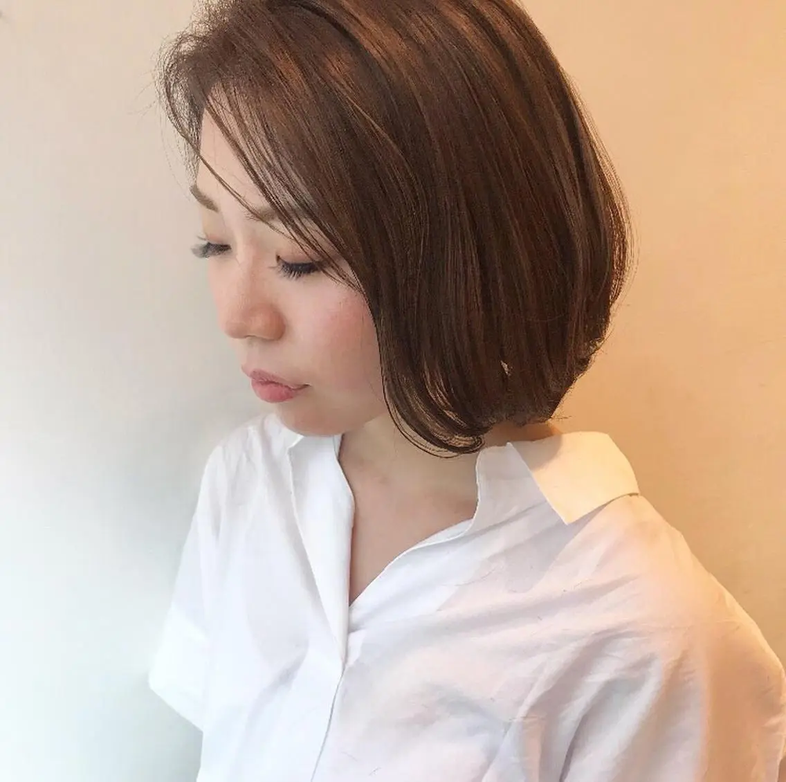 ショート カラー ヘアアレンジ ボブレイヤー ボブ レイヤーカット カット ヘアカラー トリートメント ヘッドスパ 小林 佳祐のヘアスタイル