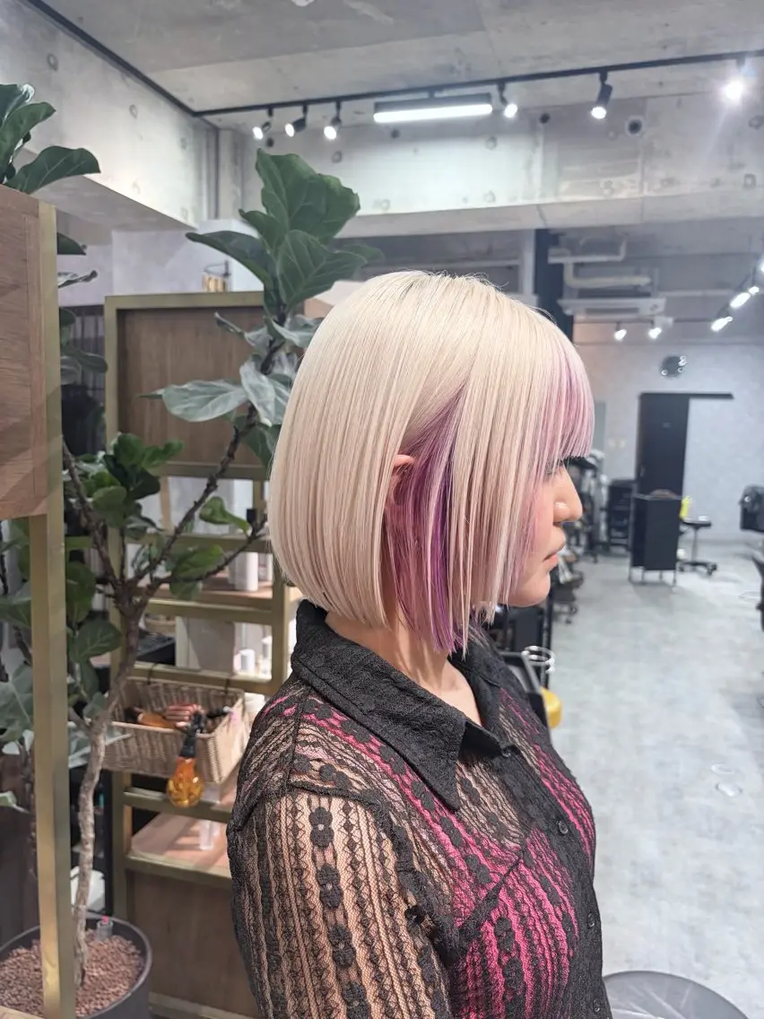 ミディアム カラー ヘアカラー C'LD Hair トモヤのヘアスタイル