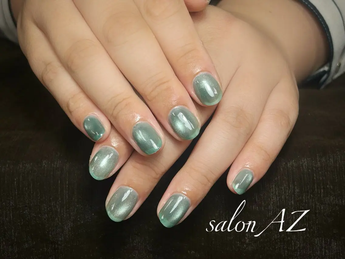 ネイル アートネイル フットネイル フレンチネイル マグネットネイル 持ち込み ハンドネイル salonAZ Miaのネイルデザイン