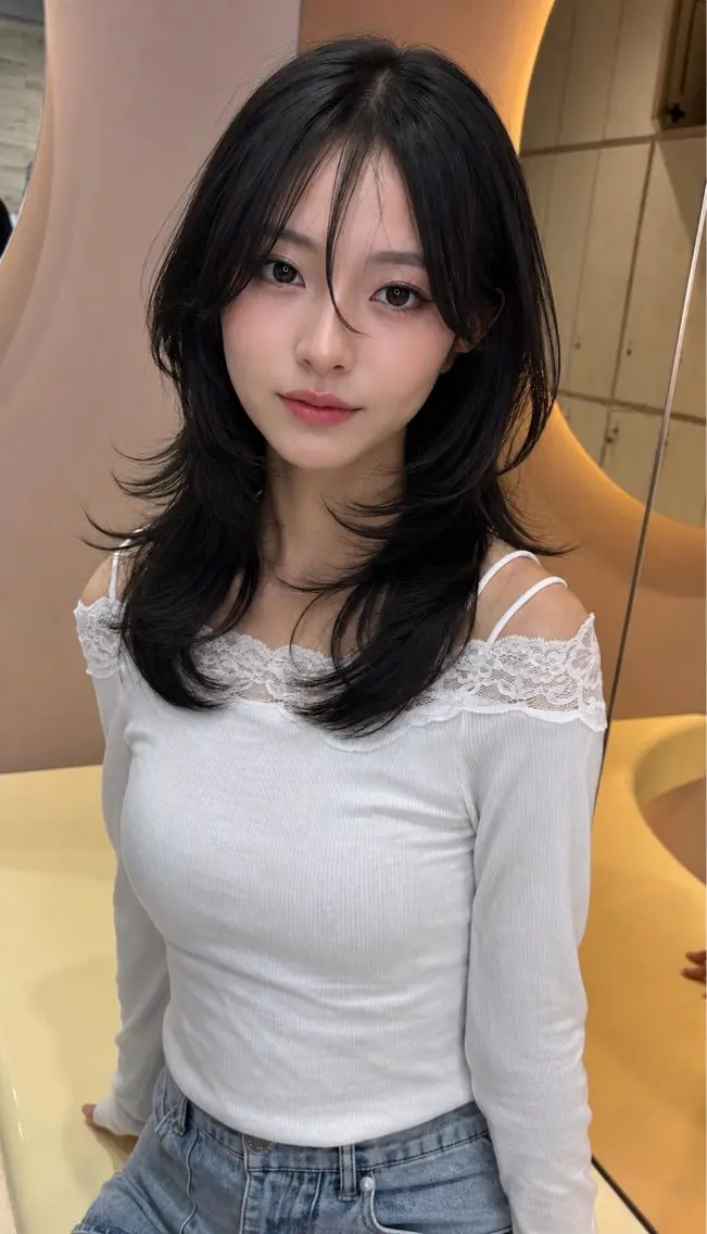 ミディアム ヘアアレンジ カット トリートメント 髪質改善/透明感 カラー/吉田光佑のヘアスタイル