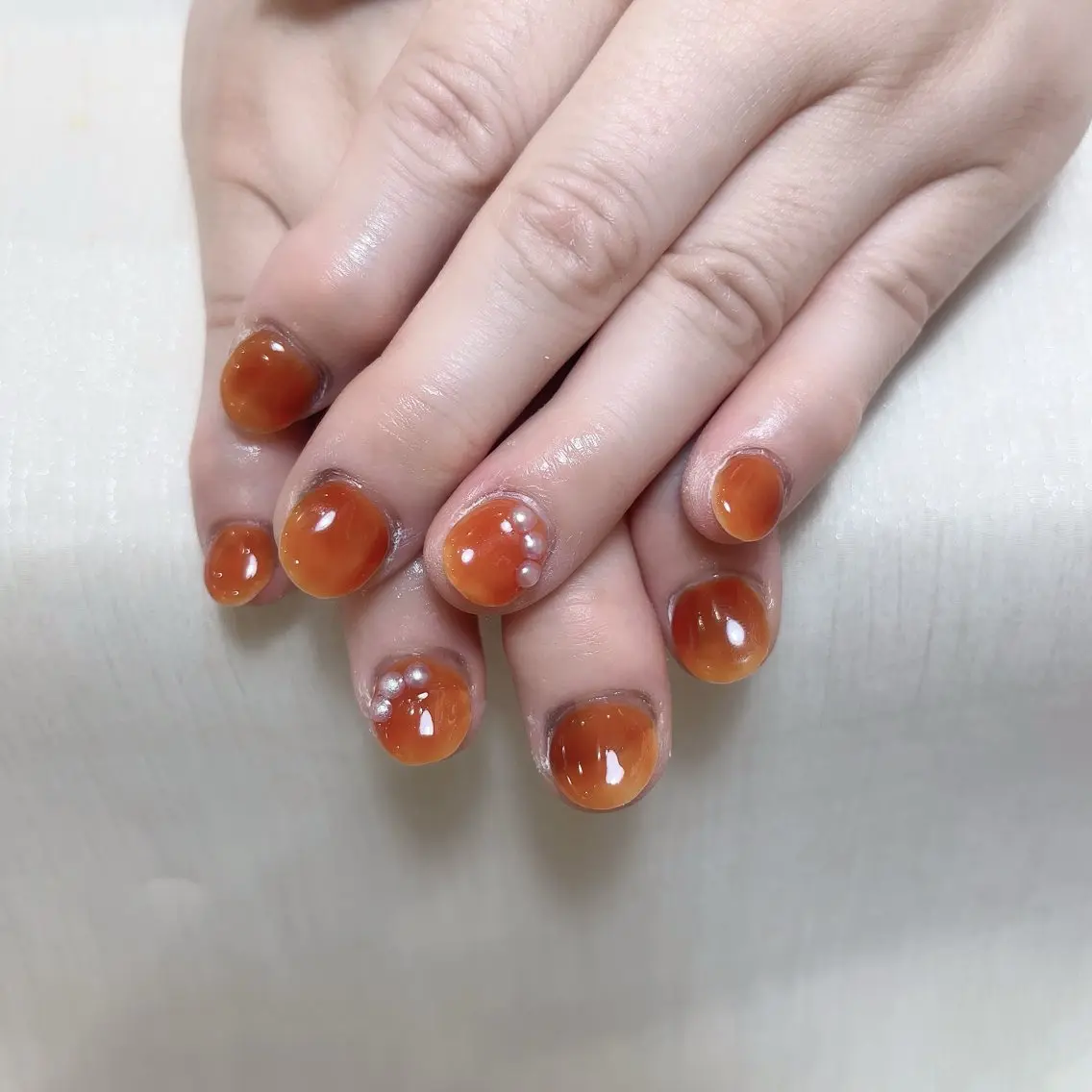 ネイル ハンドネイル MoonNail ユリ🌸のネイルデザイン