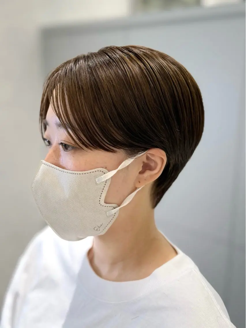 ショート ハンサムショート ショートヘア 大阪梅田/ショート ボブ/イナバリヤトのヘアスタイル