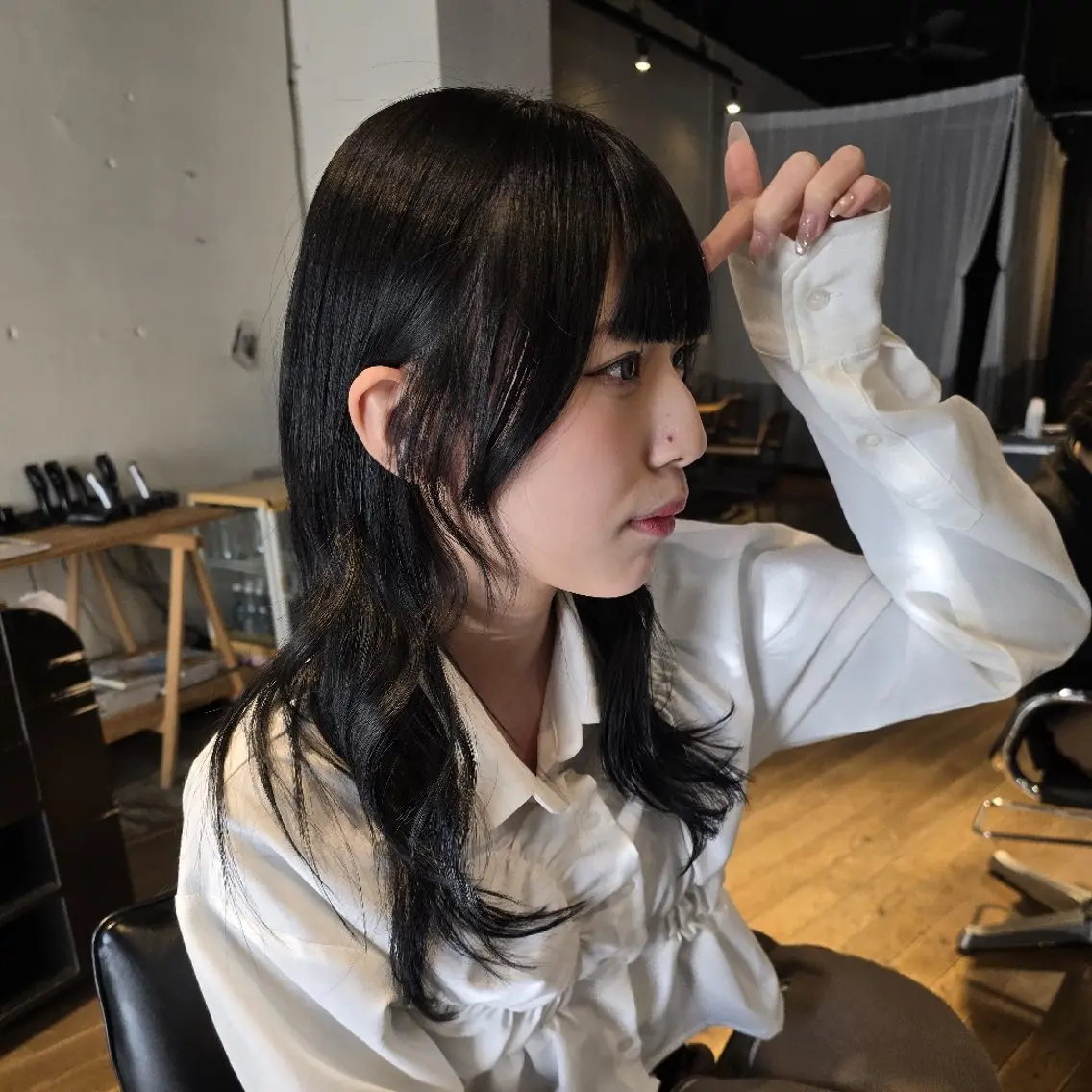 カラー ロング カット ヘアカラー トリートメント ハヤシ マユ ✂ 府中美容室のヘアスタイル